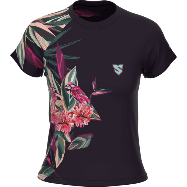 WOMEN’S LOOSE TECHNICAL T-SHIRT WITH SHORT SLEEVES